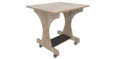Hoogzit tafel L75 x B64 cm Grey craft oak Tangara Groothandel voor de Kinderopvang Kinderdagverblijfinrichting